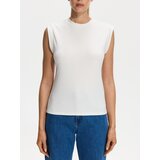 Reserved Top s visokim udjelom viskoze - krem | shoptok.hr