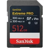 Extreme PRO 512GB SDXC Memory Card, 300MB/s Read & Write speeds, 8K, V90, UHS-II