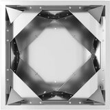 vidaXL Cvetlično korito srebrna 40 x 40 x 75 cm Cinkana jeklena | Shoptok.si