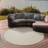 Lesnina XXXL PREPROGA ZA ZUNANJO UPORABO Berlin 150 cm tkano krem barve | Shoptok.si