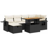  8-dijelni set vrtnih sofa od poliratana s jastucima crni bagrem | shoptok.hr