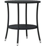  3-dijelni bistro set s jastucima crni od poliratana | shoptok.hr