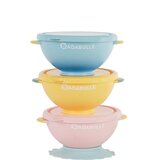 Badabulle Fun Colors skledica s pokrovčkom 3 kos | Shoptok.si