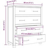 Za omarice s predalom s shranjevanjem Rjava Konstruiran les, (5000113103) | Shoptok.si