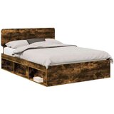  Konstrukcija postelje z vzglavjem Dimljeni oreh 140 x 200 cm, (5000102627) | Shoptok.si