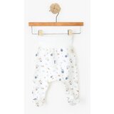 Just kiddin baby otroške dolge hlače s stopali space world white Cene