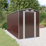  Vrtno spremište tamnosmeđe 192x440x223 cm pocinčani čelik | shoptok.hr