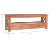 vidaXL TV omarica 115x30x40 cm trden mahagonij | Shoptok.si