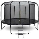 vrtni trampolin crni - 366 cm