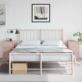 Furnova Nočna omarica 2 kosa roza 34,5x39x62 cm jeklo, (21927976) | Shoptok.si