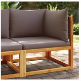 vidaXL Kutna vrtna sofa s jastucima od masivnog drva bagrema | shoptok.hr