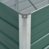  Vrtna sadilica od pocinčanog čelika 320 x 80 x 45 cm zelena | shoptok.hr