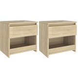  Noćni ormarići 2 kom boja hrasta sonome 40x30x39 cm od iverice Cijene
