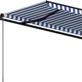 Tenda na ručno uvlačenje 400 x 350 cm plavo-bijela | Eponuda.com