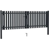  Dvokrilna Ograda Čelična Vrata 300x100 cm Antracit | shoptok.hr