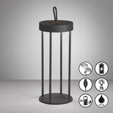 Fischer & Honsel Črna LED namizna svetilka (višina 36 cm) Kante – | Shoptok.si