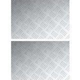vidaXL Srebrna Guma 60 x 40 x 0.3 cm Stopnice Pravokotne | Shoptok.si