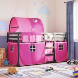  The living store pograd z zavesami roza 90x200 cm trdna borovina - pograd, (21492233) | Shoptok.si