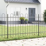 vidaXL Ograja za Vrt Siva Jeklo 170 x 100 cm Trajna Ograja za Vrt Cene