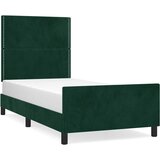  Okvir za krevet bez madraca tamnozeleni 100x200 cm baršunasti | shoptok.hr
