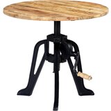 Furnova Stranska mizica 60x(46-63) cm trden mangov les in lito železo, (22056216) | Shoptok.si