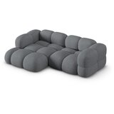 Cosmopolitan Design Siva kotna sedežna garnitura (levi kot/z ležalnikom) Loretto – | Shoptok.si