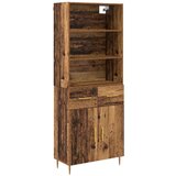 vidaXL Visok predalnik Star les 69,5 x 34 x 180 cm Konstruiran les, (5000108478) | Shoptok.si