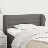  Uzglavlje s ušima tamnosivi 83x23x78/88 cm od tkanine | shoptok.hr