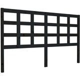  Posteljno vzglavje črno 165,5x4x100 cm trdna borovina, (20684570) | Shoptok.si