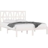  Posteljni okvir bel iz trdne borovine 120x200 cm, (20644679) | Shoptok.si