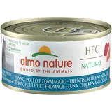 Almo Nature Ekonomično pakiranje HFC Natural 24 x 70 g - Tuna, piletina i sir