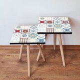 Hanah home 2Shp398 - Multicolor Multicolor Nesting Table (2 Pieces) | ePonuda.com