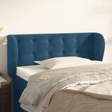 vidaXL Vzglavje z ušesi temno modro 83x23x78/88 cm žamet Cene