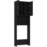 Ormarić za perilicu rublja crni 64 x 25 5 x 190 cm | shoptok.hr