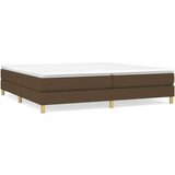  Box spring postelja z vzmetnico temno rjav 200x200 cm blago, (20724265) | Shoptok.si