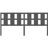  Uzglavlje za krevet sivo 205 5 x 4 x 100 cm od masivne borovine | shoptok.hr