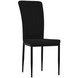  Jedilni stoli 4 kosi črn žamet, (20701142) | Shoptok.si