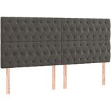  Box spring s madracem LED tamnosivi 200x200 cm baršun | shoptok.hr