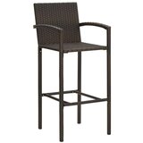  3-dijelni vrtni barski set od poliratana smeđi | shoptok.hr