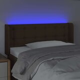  Posteljno vzglavje temno rjavo 83x16x78/88 cm blago, (20737331) | Shoptok.si