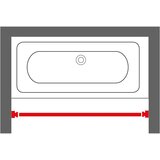 Sealskin Teleskopska palica za tuš zaveso 125-220 cm krom, (20683962) | Shoptok.si