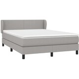  Box spring posteljni z vzmetnico svetlo siv 140x190 cm blago, (20790995) | Shoptok.si