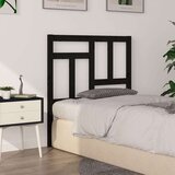  Uzglavlje za krevet crno 95 5 x 4 x 100 cm od masivne borovine | shoptok.hr