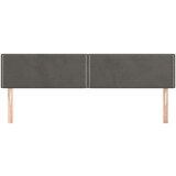  Posteljno vzglavje 2 kosa temno sivo 80x5x78/88 cm žamet, (20953503) | Shoptok.si