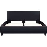  Posteljni okvir črno umetno usnje 140x200 cm, (20646068) | Shoptok.si