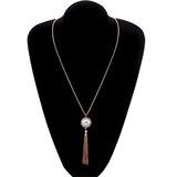  Damski Ogrlica GO-38864 - Zlatna / Bijela KP38864 | shoptok.hr