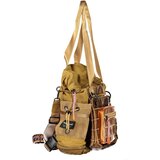 Desigual ženski najlonski ruksak s roll-top zatvaranjem 34x17x29 cm karamel | shoptok.hr