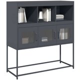 vidaXL Komoda antracitna 100,5x39x107 cm hladno valjano jeklo | Shoptok.si