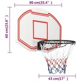 Košarkaška ploča bijela 90 x 60 x 2 cm od polietilena | Eponuda.com