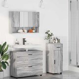  Set namještaja za kupaonicu 3 kom. Siva Sonoma | shoptok.hr